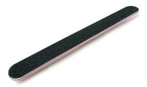 Nail File Round Black  7"
